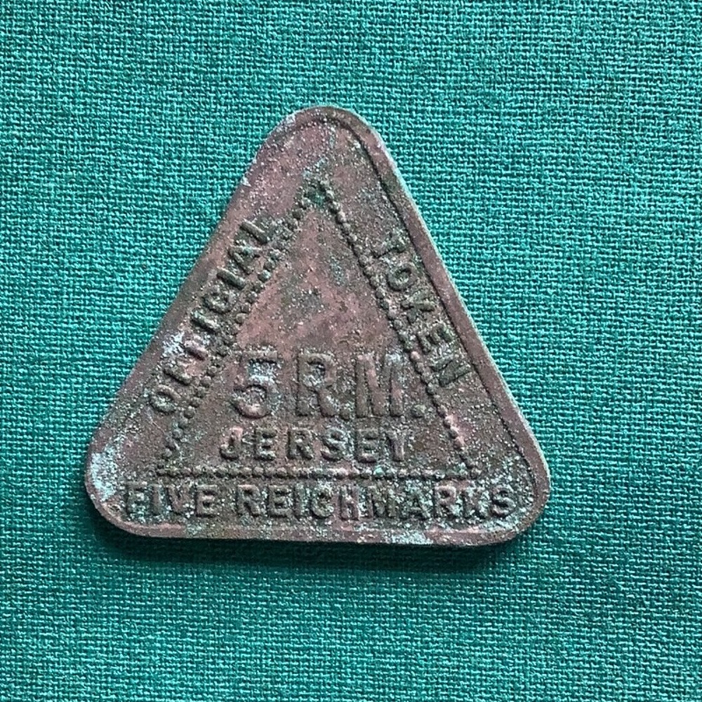 5 RM WWII Reichsmark JERSEY German occupation TOKEN